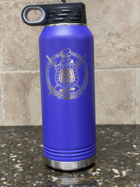 Omega Psi Phi Purple Sport Stainless Steel Water Bottle