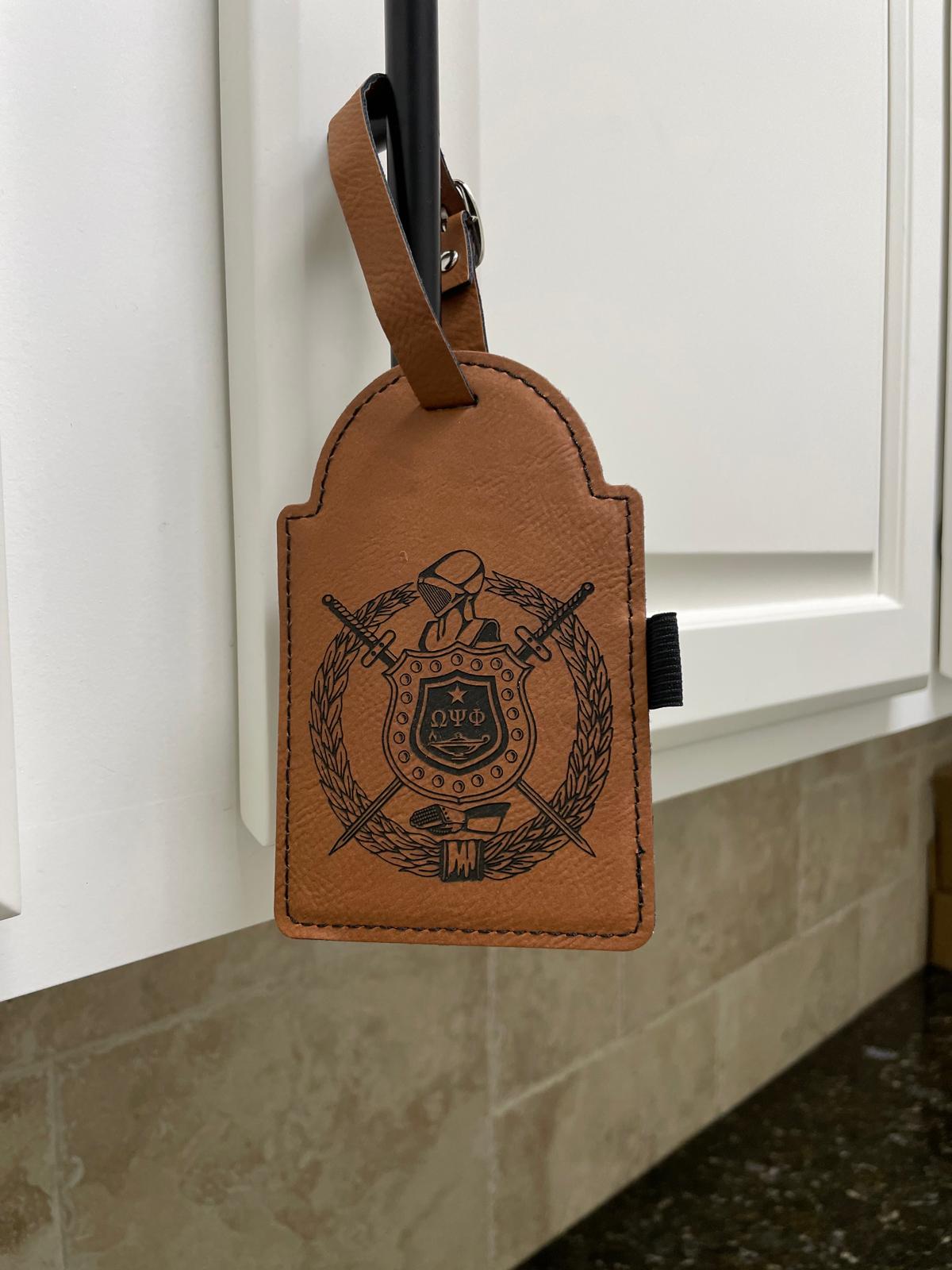 Omega Psi Phi Golf Bag Tag