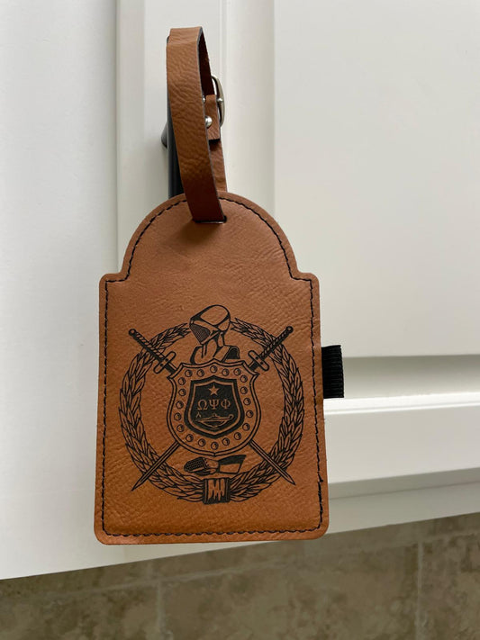 Omega Psi Phi Golf Bag Tag