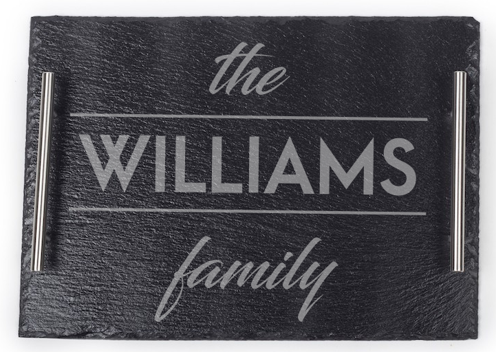 Slate Serving Tray - Family Theme 2