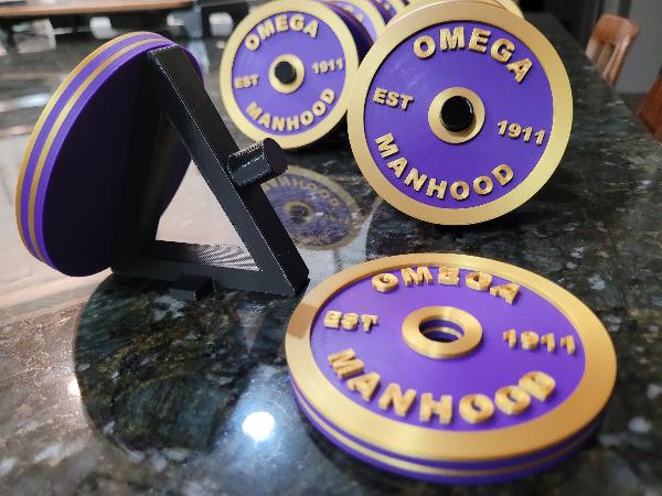 Manhood Weight Plate Coaster Set