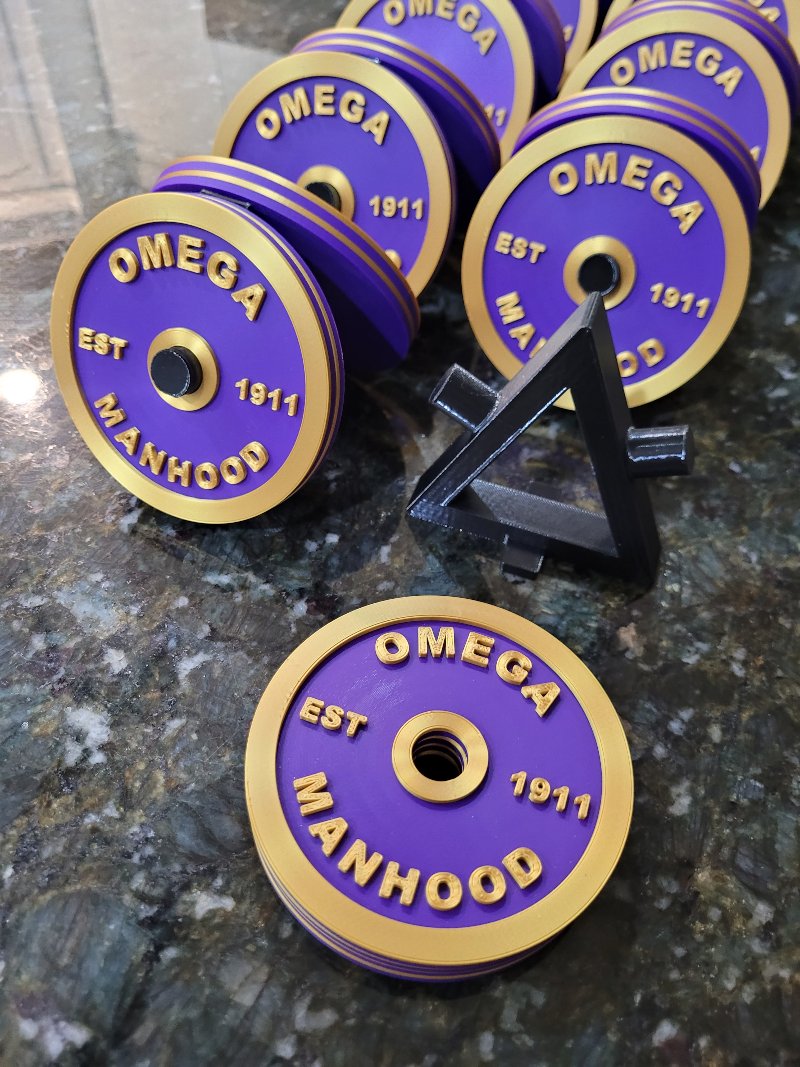 Manhood Weight Plate Coaster Set