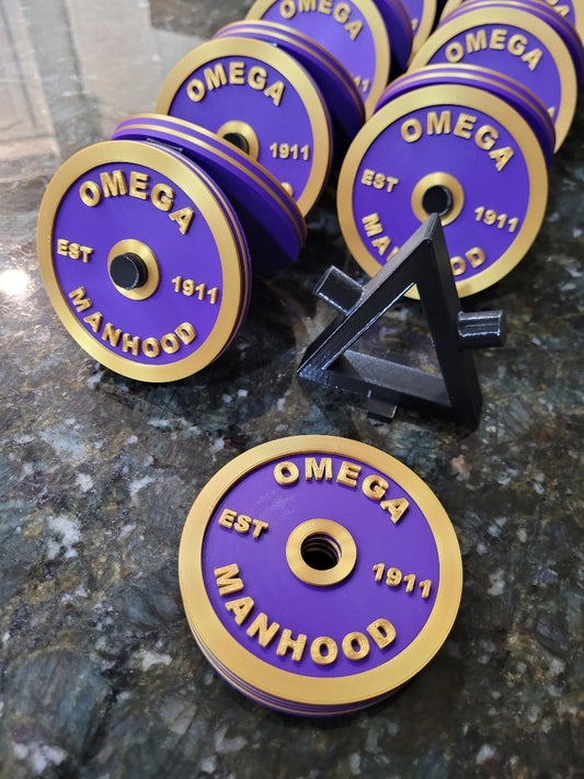 Manhood Weight Plate Coaster Set