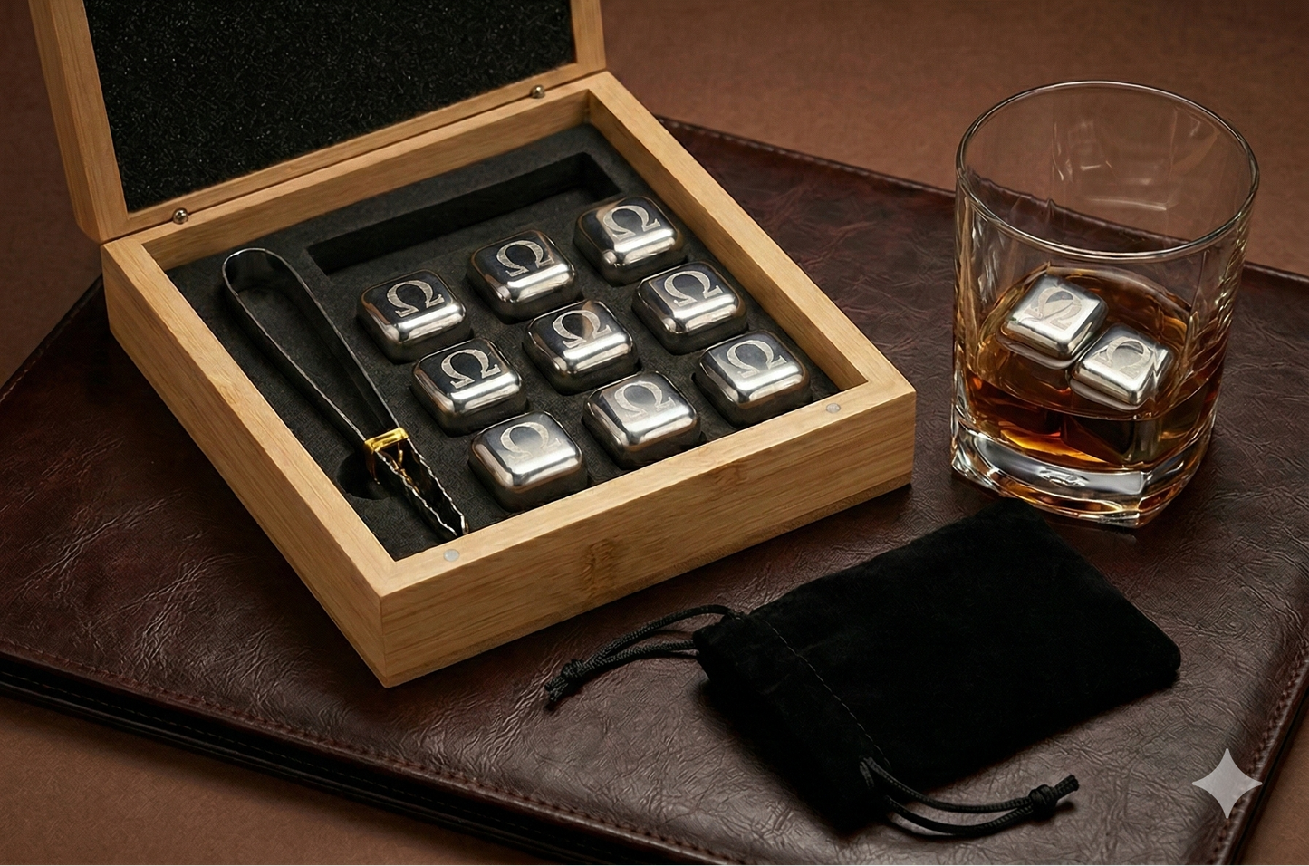 Omega Stainless Steel Ice Cube Set