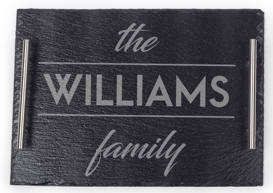 Slate Serving Tray - Family Theme 2